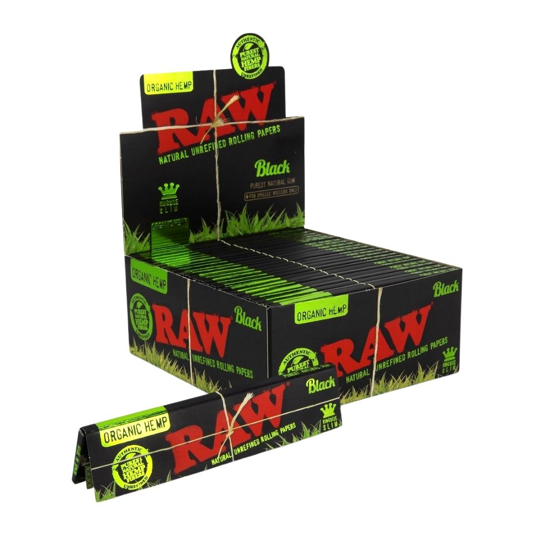 Raw Black Organic Hemp Kingsize Slim - Afbeelding 2