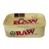 RAW Munchies Tin Box with Rolling Tray Lid